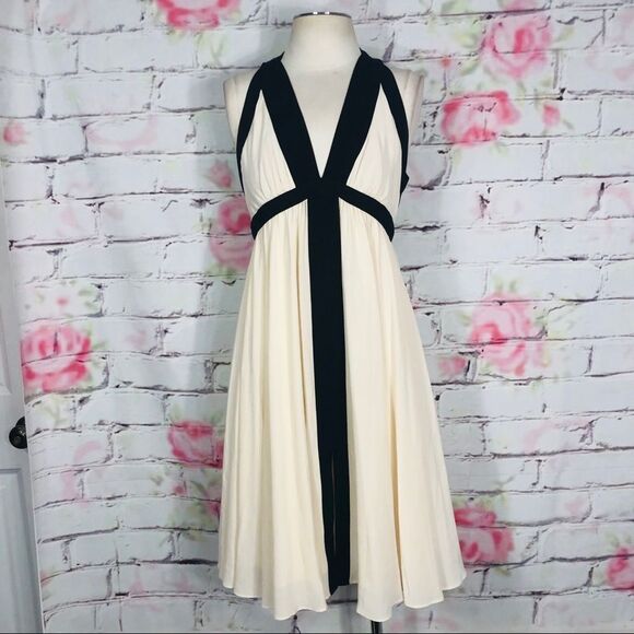 Reiss vicory strappy flowing silk dress w back zip - Picture 2 of 8